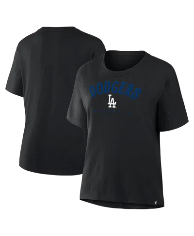 Fanatics Women's Black Los Angeles Dodgers Home Run Legacy T-shirt