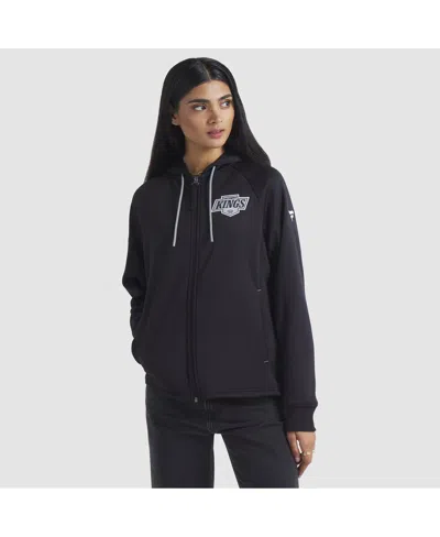 Fanatics Women's Black Los Angeles Kings Authentic Pro Rink Raglan Full-zip Hoodie