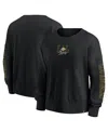 Fanatics Women's Black Los Angeles Lakers Oversized Game Day Pullover Sweatshirt In Black