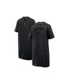 Fanatics Women's Black Alabama Crimson Tide Elements Go Tri-blend T-shirt Dress In Black