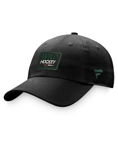 Fanatics Women's Black Minnesota Wild Authentic Pro Rink Adjustable Hat