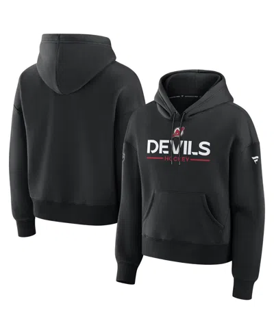 Fanatics Women's Black New Jersey Devils Authentic Pro Primary Pullover Hoodie