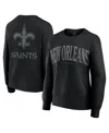 Fanatics Women's Black New Orleans Saints Elements Pullover Sweatshirt In Black