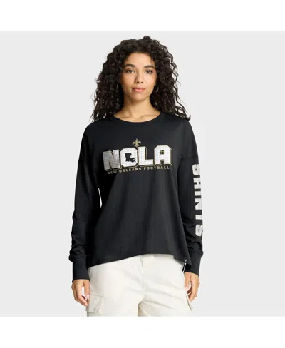 FANATICS WOMEN'S BLACK NEW ORLEANS SAINTS HOMETOWN LEGACY LONG SLEEVE T-SHIRT