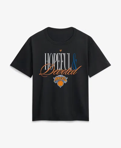 Fanatics Women's Black New York Knicks Hopeful Devoted Legacy Cotton T-shirt