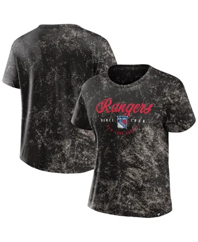 Fanatics Women's Black New York Rangers Breakaway T-shirt