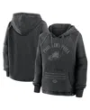 Fanatics Women's Black Philadelphia Eagles Oversized Raglan Gridiron Hoodie In Black