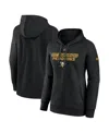 Fanatics Women's Black Pittsburgh Penguins Authentic Pro Core Primary Fleece Pullover Hoodie In Black