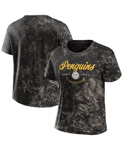 Fanatics Women's Black Pittsburgh Penguins Breakaway T-shirt