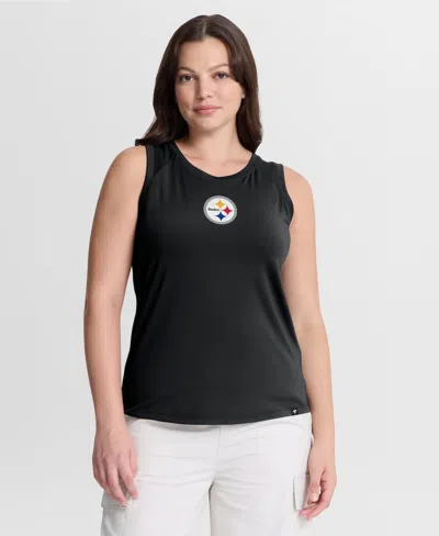 Fanatics Women's Black Pittsburgh Steelers Draped Meshâ Back Performance Tank Top