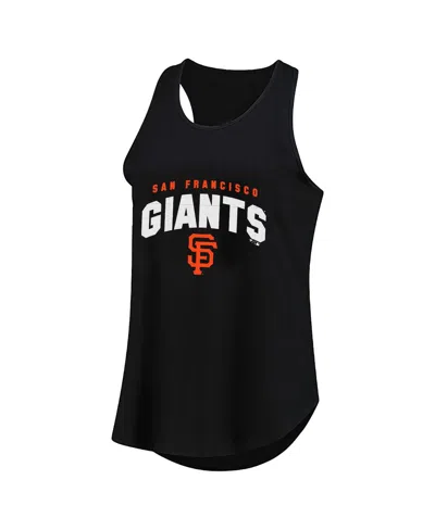 Fanatics Women's Black San Francisco Giants Plus Size Wordmark Racerback Scoop Neck Tank Top