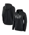 Fanatics Women's Black Tampa Bay Lightning Authentic Pro Alternate Wordmark Fleece Pullover Hoodie In Black