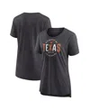 Fanatics Women's Black Texas Longhorns True Classics Break It Down Tri-blend T-shirt In Black