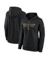 Fanatics Women's Black Vegas Golden Knights Authentic Pro Core Primary Fleece Pullover Hoodie In Black