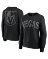 Fanatics Women's Black Vegas Golden Knights Elements Flow Pullover Sweatshirt In Black