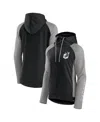 Fanatics Women's Black/gray Minnesota United Fc Interlock Lightweight Full-zip Jacket