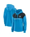Fanatics Women's Blue Charlotte Fc Fleece Quarter-zip Hoodie In Blue