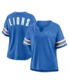 Fanatics Women's Blue Detroit Lions Redzone Curl Route T-shirt In Blue