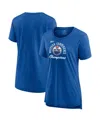 Fanatics Branded  Heather Royal Buffalo Bills Our Pastime Tri-blend T-shirt In Blue
