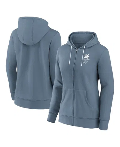 Fanatics Women's Blue Milano Cortina 2026 Winter Olympics Full-zip Hoodie