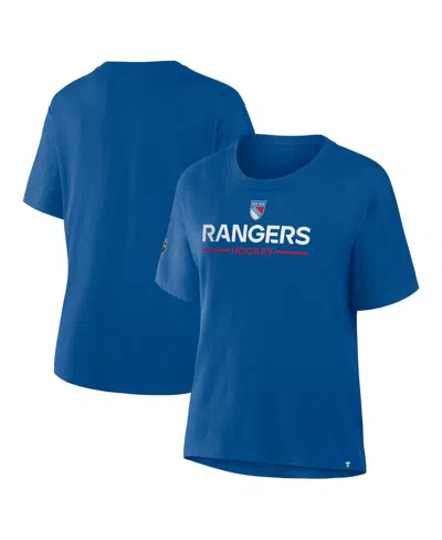 Fanatics Women's Blue New York Rangers Centennial T-shirt