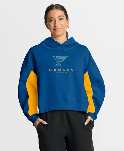 Fanatics Women's Blue St. Louis Blues Back Check Boxy Hoodie