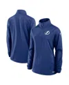 Fanatics Women's Blue Tampa Bay Lightning Authentic Pro Rink Lightweight Quarter-zip Pullover Top In Blue
