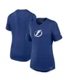 Fanatics Women's Blue Tampa Bay Lightning Authentic Pro Rink Tech T-shirt In Blue