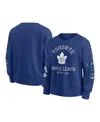 Fanatics Women's Blue Toronto Maple Leaf's Go Team Pullover Sweatshirt In Blue
