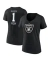 Fanatics Women's Branded Black Las Vegas Raiders Mother's Day V-neck T-shirt In Black