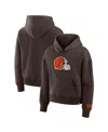 Fanatics Women's Brown Cleveland Browns Legacy Fleece Pullover Hoodie In Brown
