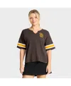 Fanatics Women's Brown San Diego Padres Curl Route T-shirt In Brown