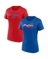 Fanatics Women's Red/navy St. Louis Cardinals Risk Combo Pack T-shirt In Red,blue