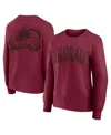 Fanatics Women's Burgundy Colorado Avalanche Elements Flow Pullover Sweatshirt In Burgundy