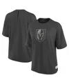 Fanatics Women's Charcoal Vegas Golden Knights Oversized Elements Raw Edge Future Ground T-shirt