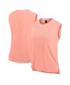 Fanatics Women's Coral Chicago Cubs Studio Gym Tank Top In Coral