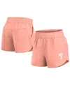 Fanatics Women's Coral Philadelphia Phillies Studio Woven Vibe Shorts In Coral