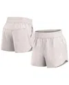 Fanatics Women's Cream Alabama Crimson Tide Studio Woven Vibe Shorts In Cream