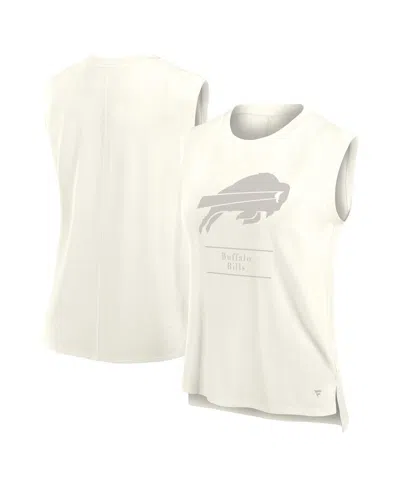 Fanatics Women's Cream Buffalo Bills Studio Embrace Tank Top In White