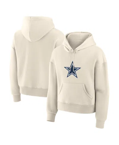 Fanatics Women's Cream Dallas Cowboys Dove Legacy Pullover Hoodie In Neutral