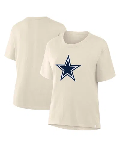 Fanatics Women's Cream Dallas Cowboys Dove Legacy T-shirt In White