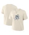 Fanatics Women's Cream Dallas Cowboys Trick Play Slub Boxy T-shirt