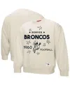 Fanatics Women's Cream Denver Broncos Plus Size Shooting Star Sweatshirt In White