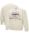 Fanatics Women's Cream Kansas City Chiefs Plus Size Shooting Star Pullover Sweatshirt In Brown