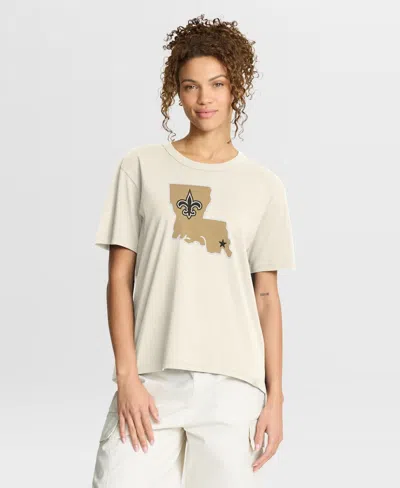 Fanatics Women's Cream New Orleans Saints Dove Legacy T-shirt In Neutral