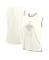 Fanatics Women's Cream New Orleans Saints Studio Embrace Tank Top In Neutral
