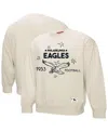 Fanatics Women's Cream Philadelphia Eagles Plus Size Shooting Star Pullover Sweatshirt In White