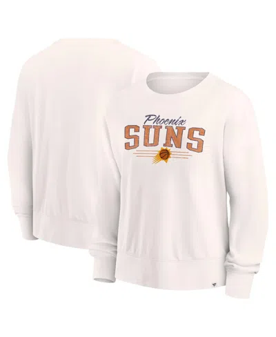 Fanatics Women's Cream Phoenix Suns Close The Game Pullover Sweatshirt In White