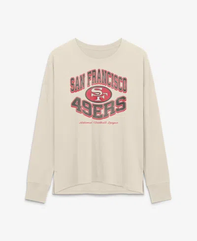 Fanatics Women's Cream San Francisco 49ers Heritage Legacy Long Sleeve T-shirt In Neutral