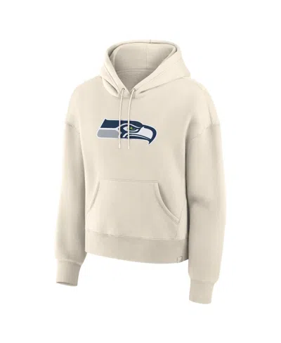Fanatics Women's Cream Seattle Seahawks Dove Legacy Pullover Hoodie In White